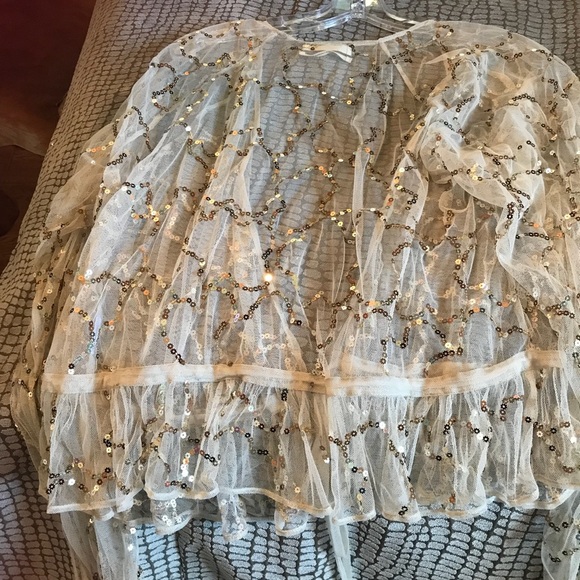 Urban Outfitters Stevie Tie Front Top Size Large - Picture 6 of 6